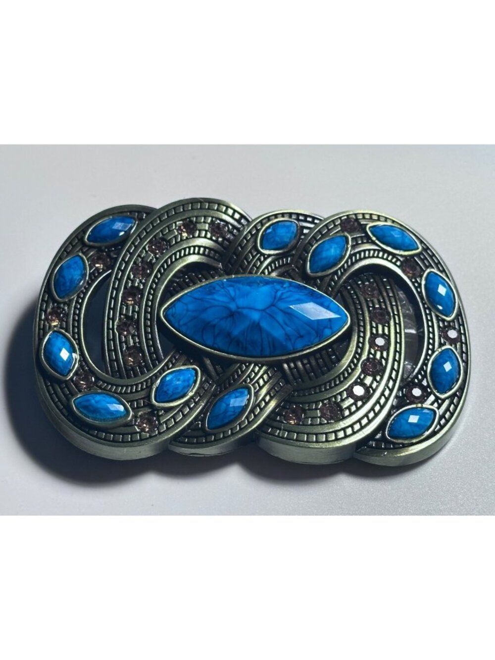 LADIES TURQUOISE WESTERN BELT BUCKLE